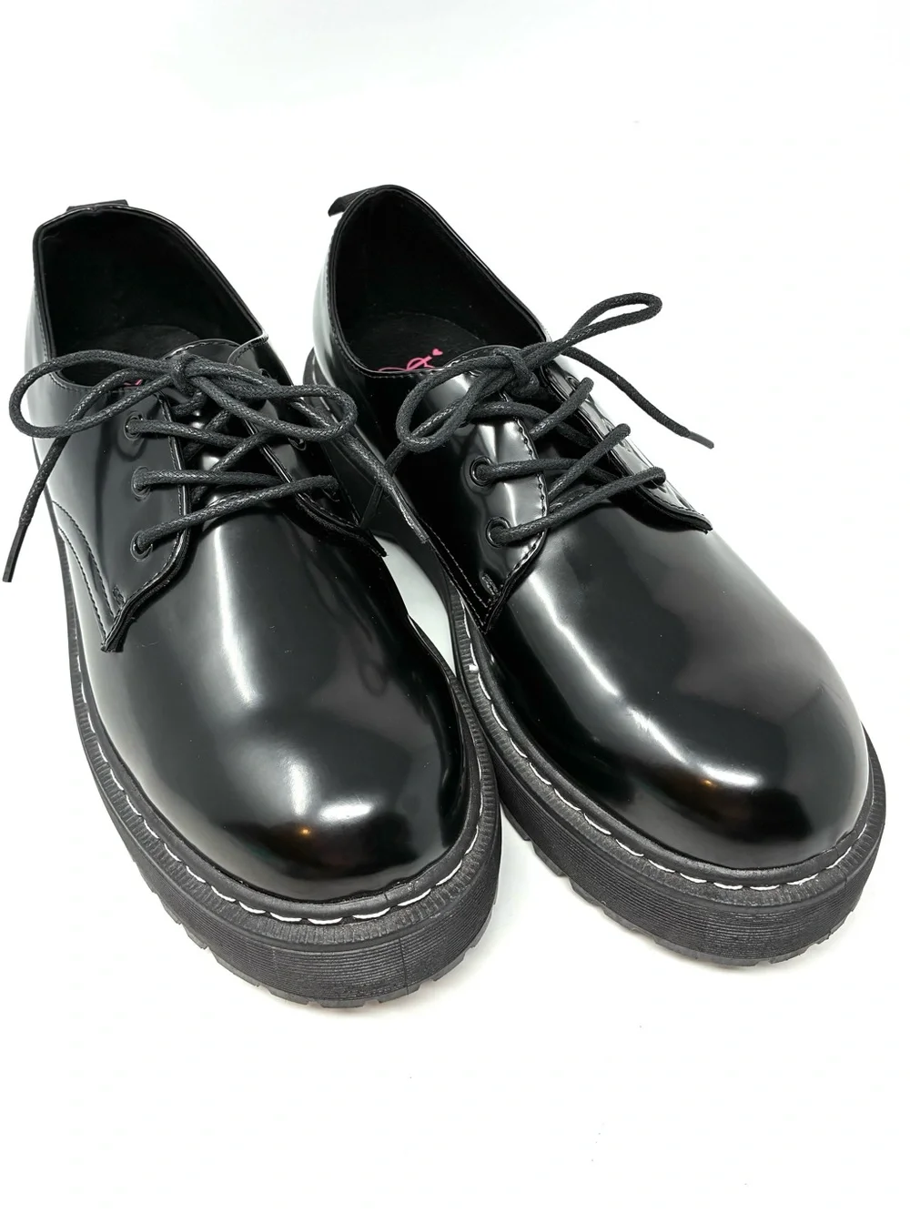 Jellypop Ominous Black Platform Oxfords Women’s Shoes Size 9.5 Nice! Grunge Wear